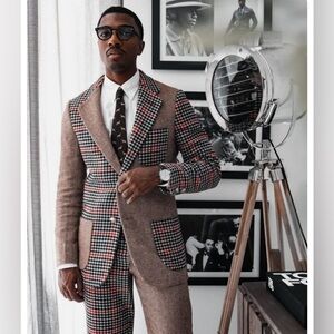 Rowing Blazers for Target plaid and houndstooth blazer M Tall